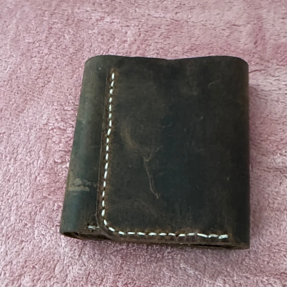 HP Dark Brown Leather Card Holder